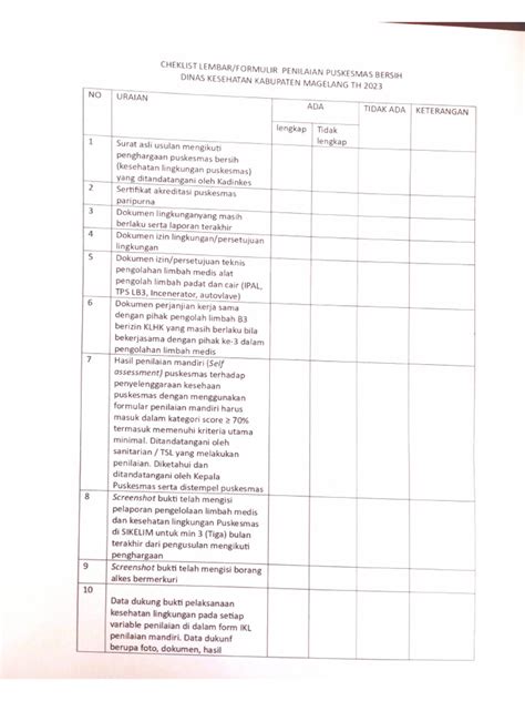 Form Penilaian Pdf