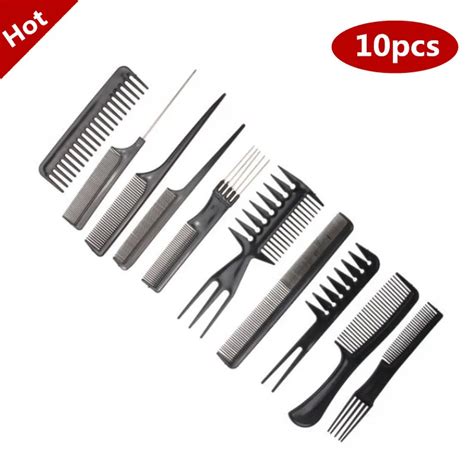 Best New 10pcs Set Professional Hair Brush Comb Salon Barber Hair Combs