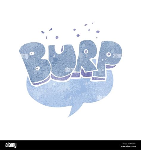 Freehand Retro Cartoon Burp Symbol Banque De Photographies Et Dimages