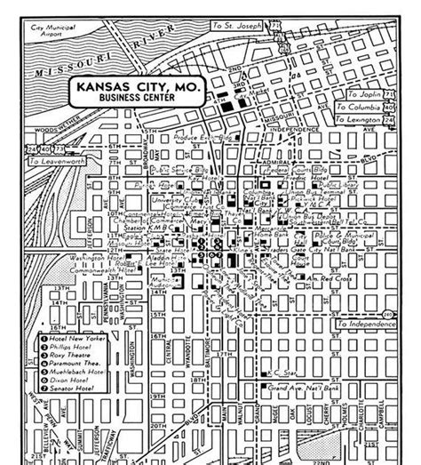 Map Of Downtown Kansas City - Maping Resources