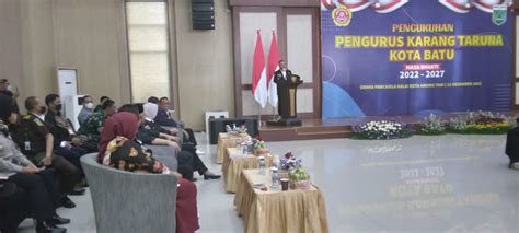 Pengukuhan Pengurus Karang Taruna Kota Batu - Berita Malang