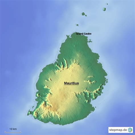 Stepmap Mauritius Landkarte F R Afrika