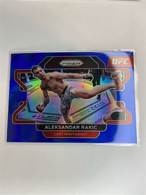 2022 Panini Prizm UFC Blue Prizm 15 Aleksandar Rakic 199 For Sale