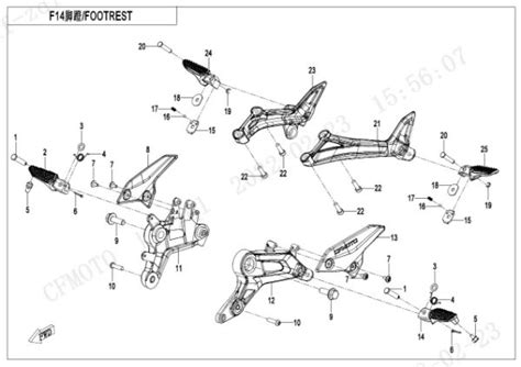 CFMOTO F14 V1 Footrest Sherco