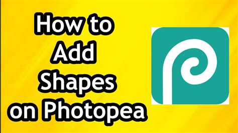 How To Add Shapes On Photopea In 2024 Youtube