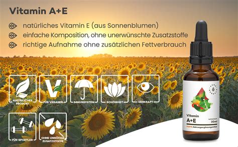 AURA HERBALS Vitamin A E Forte 900 Tropfen Flüssig 30ml