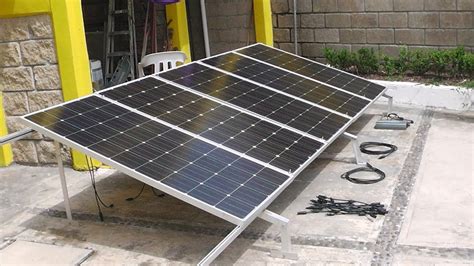 Kit De 5 Paneles Solares Con Estructura Y Accesorios Incluidos Para