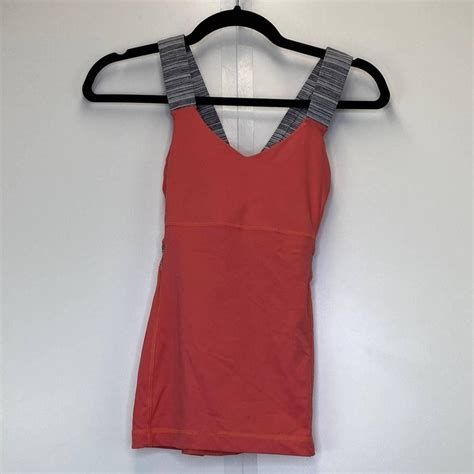 Lululemon Push Your Limits Coral Tank Top Depop