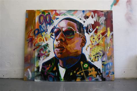 Jay Z Original Painting 40 Art Music Hip Hop Rap Etsy Uk