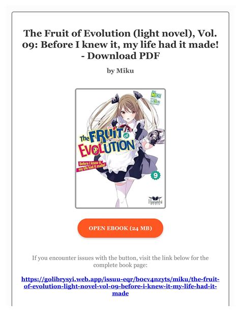 Pdf Ebook The Fruit Of Evolution Light Novel Vol Before I Knew