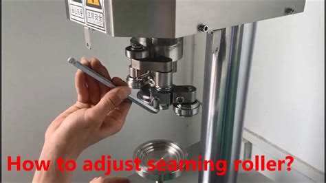 adjust tray height seaming roller seaming head  manual