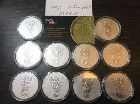 WTS 1 UAH "Archangel Michael" 10 coins in one lot 2015 year , silver ...