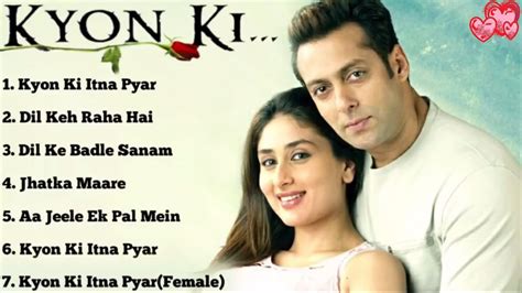 Kyon Ki Movie All Songs Salman Khan Kareena Kapoor Rimi Sen Long