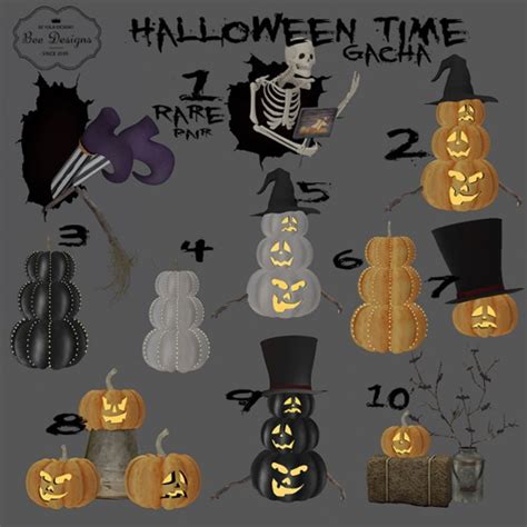 Second Life Marketplace Bee Designs Halloween Time Gacha 3