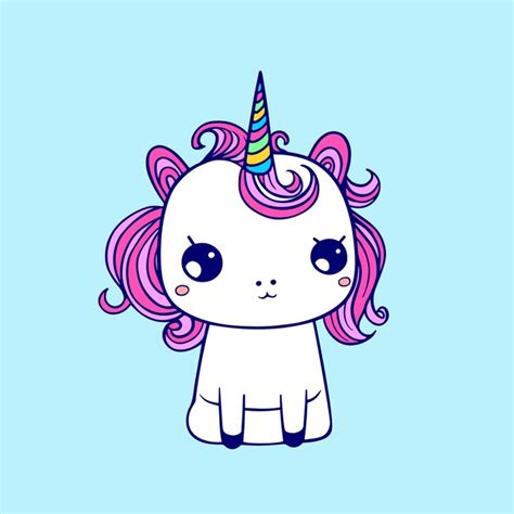 Un Unicornio Con Cabello Morado Y Cabello Rosado Se Sienta Sobre Un