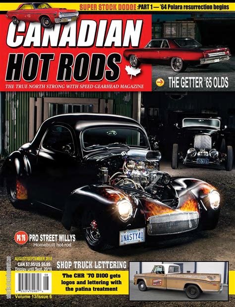Canadian Hot Rods Magazine AUG SEPT Back Issue