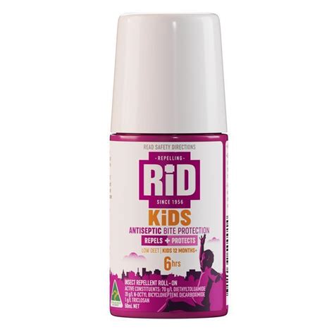 Buy Rid Kids Antiseptic Insect Repellent 50ml Roll On Online At Chemist