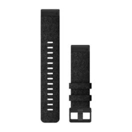 Garmin QuickFit 22 Klockarmband Svart Melerad Nylon Kampetorpmarin Se