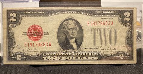 1928 G Red Seal $2 Note - For Sale, Buy Now Online - Item #516842