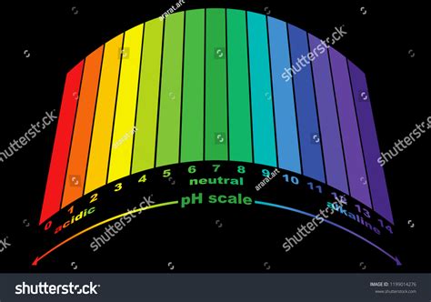 Scale Ph Value Acid Alkaline Solutions Stock Vector Royalty Free