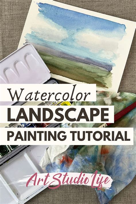 Easy Watercolor Landscape Painting Tutorial for Beginners [With Video]