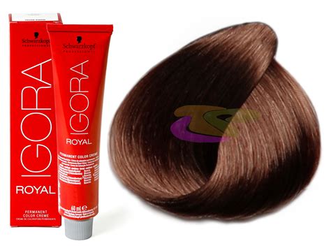 Schwarzkopf Coloration Igora Royal 568 Châtain Clair Marron Rouge 60