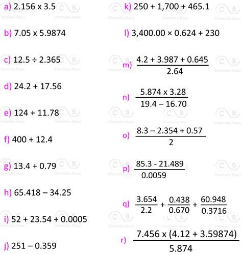 Significant Figures Practice Problems - Chemistry Steps