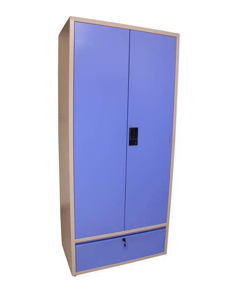 Buy Sharan Almirah Double Door Metal Blue Almirah 100 Powder Coated