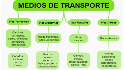 Mapa Mental Modais De Transporte Librain