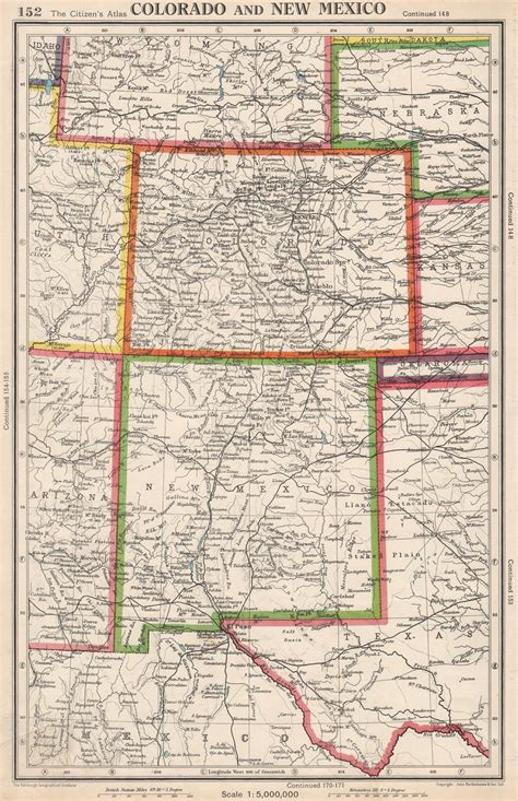 Map Of Colorado And New Mexico