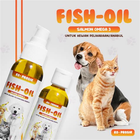 Jual Fish Oil Minyak Ikan Salmon Omega 3 Untuk Anabul Fish Oilfish