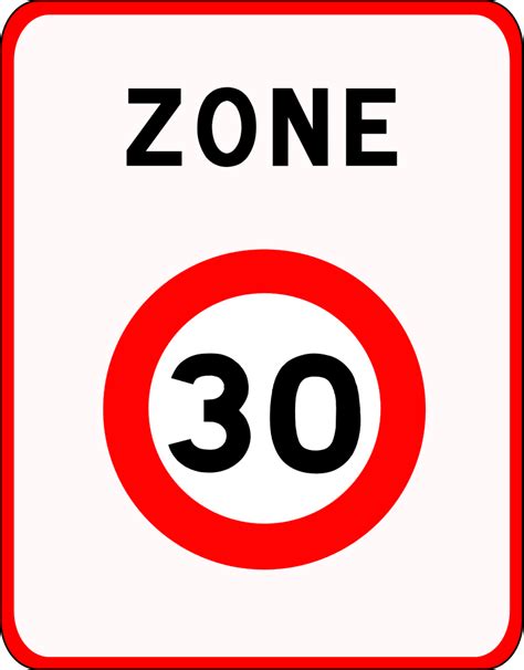 Panneau de signalisation routière B30