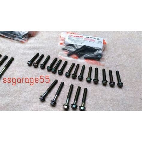 Screw Enjine Rxz Catalyzer Skru Enjin Rxz Set Yamaha Shopee Malaysia