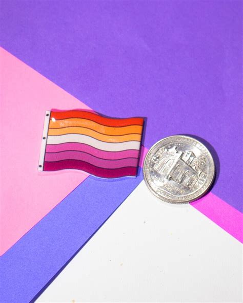 Lesbian Pride Pin Set Etsy