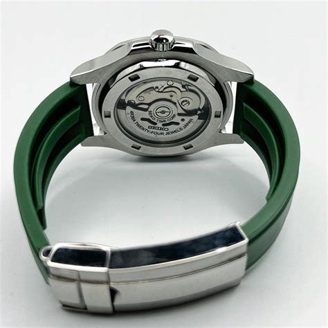 Custom Seiko Mod Dark Green Waffle Aquanaut Mm Men S Fashion