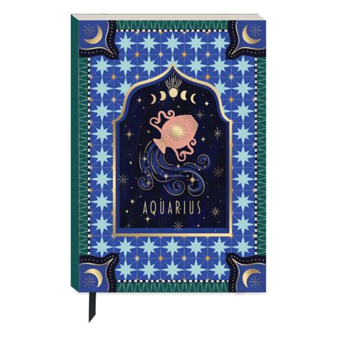 Zodiac Aquarius Softcover Journal Molly Rex