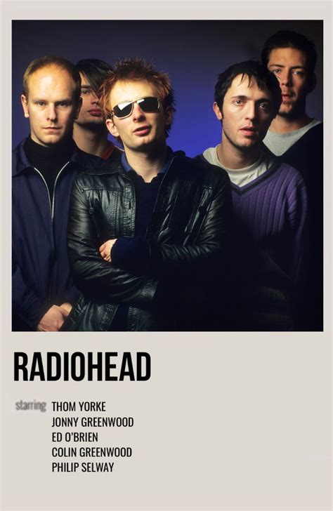 Radiohead Music Poster Radiohead Music Album Cover