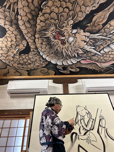 【人類の思考】 龍と鳳凰を天井画・襖絵・屏風に描く斎灯サトルは日本一の天井画家