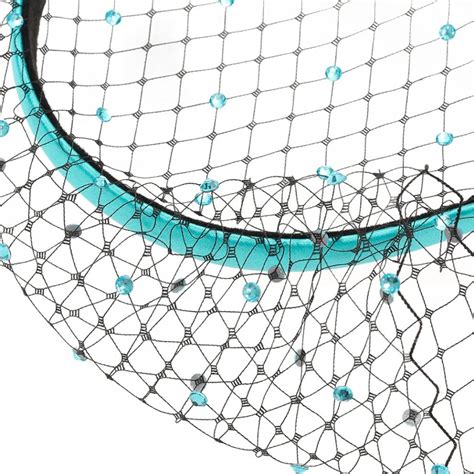 Купить Укороченную вуаль голубая в интернет-магазине аксессуаров PANFIL