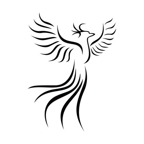 Premium Vector Phoenix Silhouette Design Fire Bird In Mythology