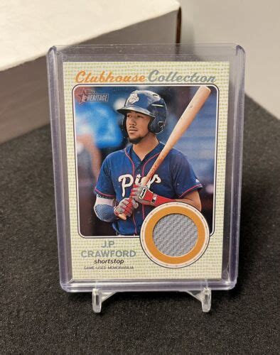 2017 Topps Heritage Clubhouse Collection Relics CCR JC J P Crawford