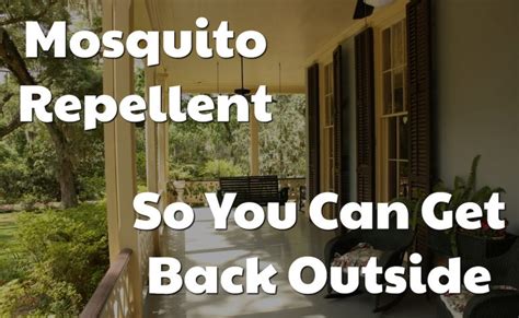 Mosquito Repellents Come In Many Different Styles At Mankin And Sons