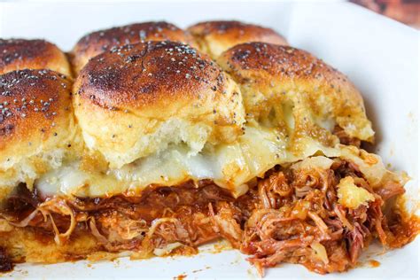 Easy Cheesy Hawaiian Pulled Pork Sliders The Food Hussy