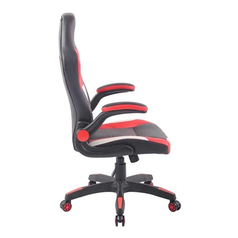 Fauteuil Gaming Lewis En Cuir Noir Rouge Et Blanc Chaisepro Fr