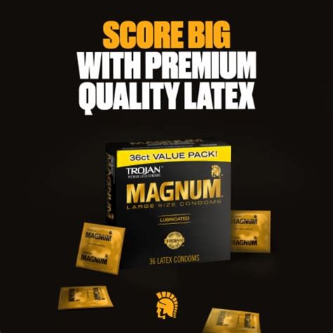 Trojan Magnum Lubricated Large Condoms 36 Ct Kroger