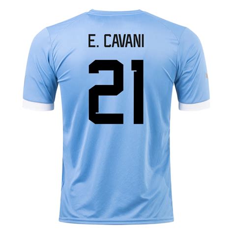 Men S Replica E Cavani Uruguay Home Soccer Jersey Shirt Puma