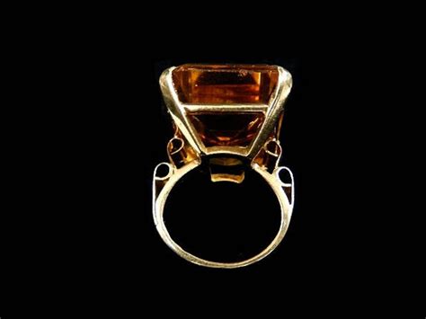 Vintage Citrine Ring 5067b414 Etsy