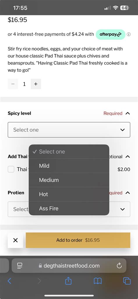 This Thai restaurants spice levels - Images