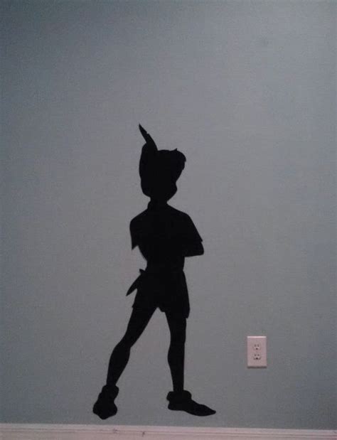 4 Ft Peter Pan Shadow Hand Painted Wallpaper Wall Mural