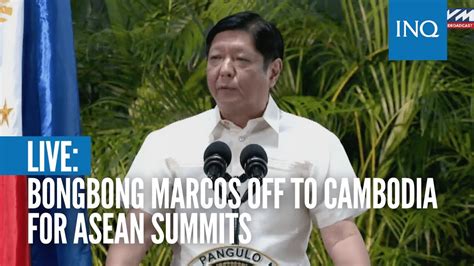 Bongbong Marcos Off To Cambodia For Asean Summits Youtube